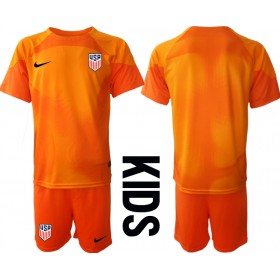 Förenta staterna Målvakt Hemmakläder Barn VM 2022 Kortärmad (+ Korta byxor)